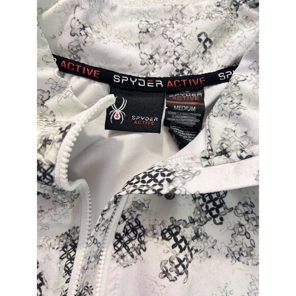 Spyder Active Womens Medium Full-Zip Long Sleeve Jacket Abstract Print - Picture 4 of 5